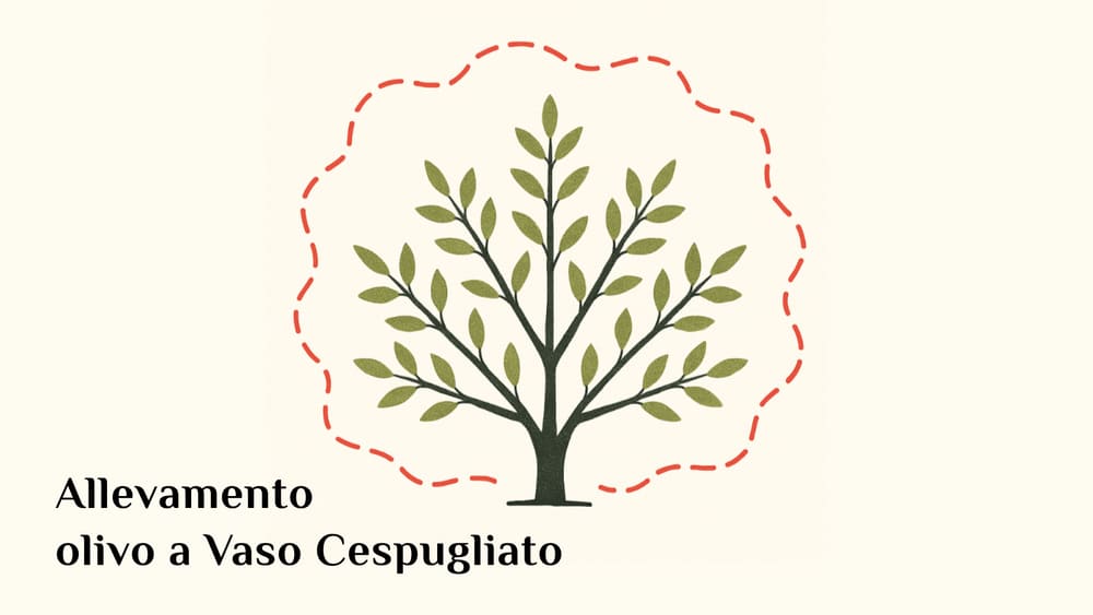 Allevamento olivo a vaso cespugliato